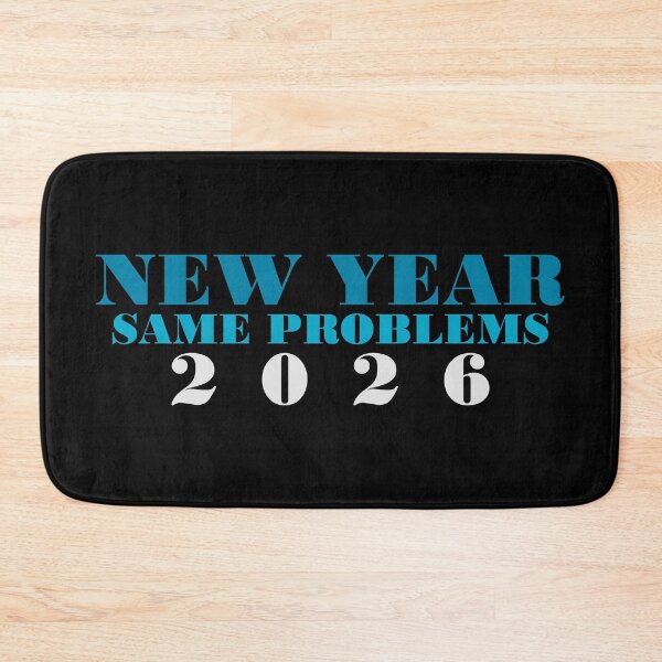 Item preview, New Year Same Problems 2026 Funny Sarcastic Quote T-Shirt designed and sold by PixelPlush.