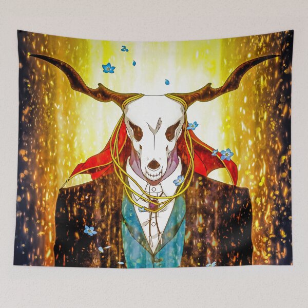 Item preview, Elias Ainsworth Ancient Magus Bride Anime Mysterious Elias Skull Mask designed and sold by Tokyonomad.