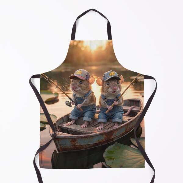 Item preview, Country Mice Fishing in Pond designed and sold by Tridentulus.