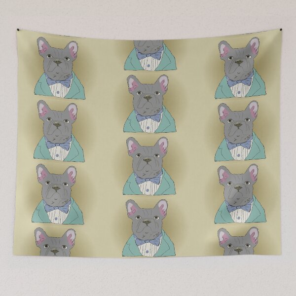 Item preview, Gray French Bulldog in tux designed and sold by Mountain-Point.