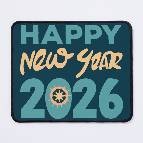 Item preview, Happy New Year 2026 Typography Design designed and sold by DavidTeeStudio.