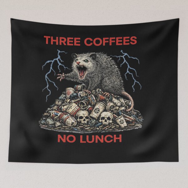 Item preview, THREE COFFEES. NO LUNCH. designed and sold by ChronicMeltdownClub.