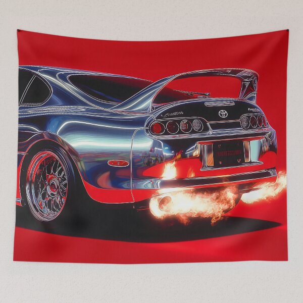 Item preview, Chrome Supra with Exhaust Flames designed and sold by Matinez Pink.