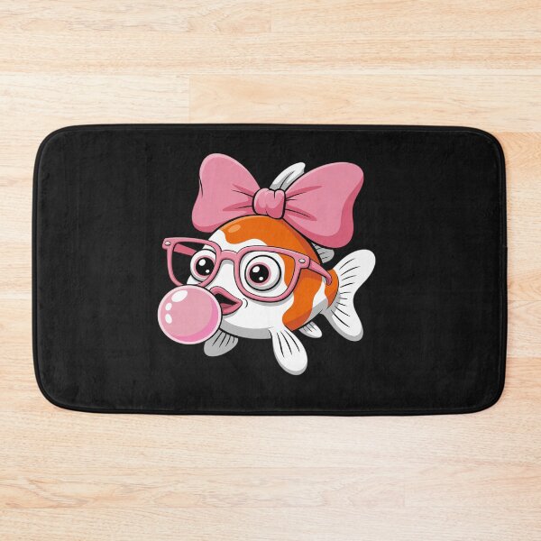 Item preview, Goldfish Wearing Glasses and Blowing Pink Bubble Gum designed and sold by Rackaam.