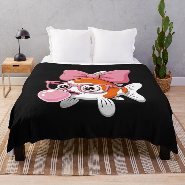 Item preview, Goldfish Wearing Glasses and Blowing Pink Bubble Gum designed and sold by Rackaam.