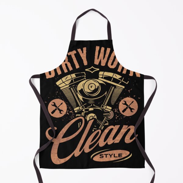 Item preview, DIRTY WORK CLEAN STYLE Vintage Motorcycle Engine Graphic Tee designed and sold by GenZFashion000.