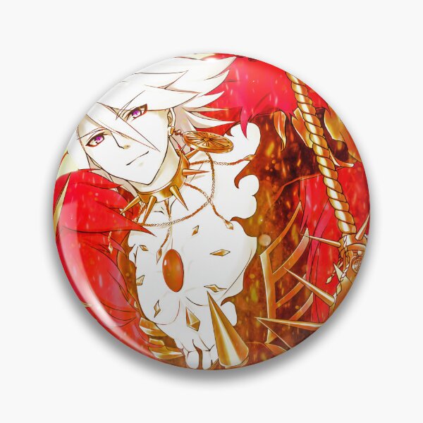 Item preview, Karna Red Lancer Fate Grand Order Fiery Mythic Warrior Anime Flames designed and sold by Tokyonomad.