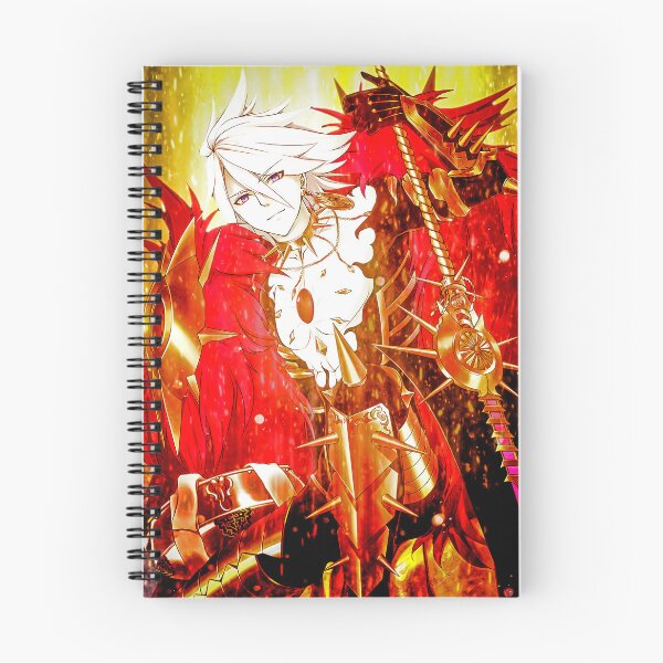 Item preview, Karna Red Lancer Fate Grand Order Fiery Mythic Warrior Anime Flames designed and sold by Tokyonomad.