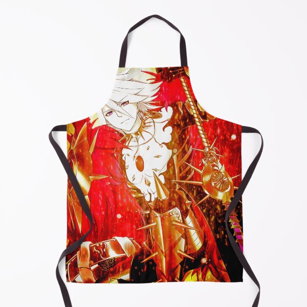 Item preview, Karna Red Lancer Fate Grand Order Fiery Mythic Warrior Anime Flames designed and sold by Tokyonomad.