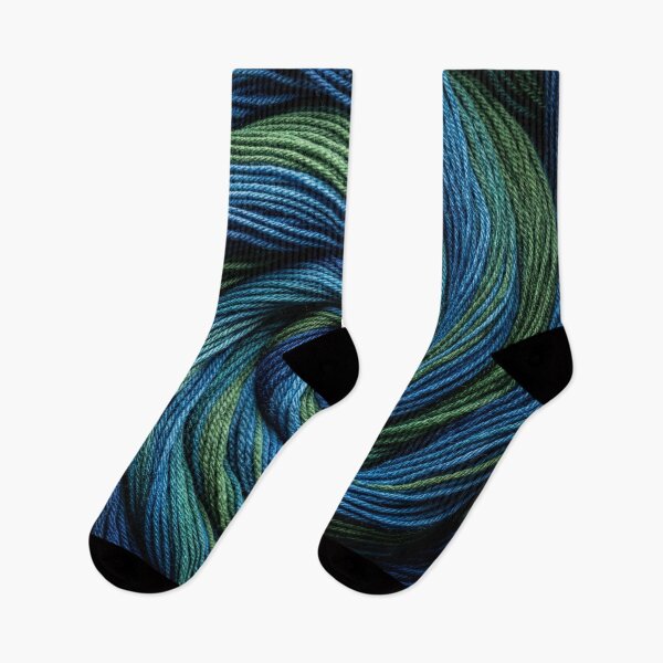 Item preview, Green and Blue Yarn Vortex designed and sold by Tridentulus.