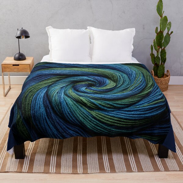Item preview, Green and Blue Yarn Vortex designed and sold by Tridentulus.