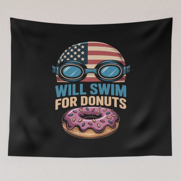 Item preview, Swim Swimmer  Swimming Goggles Cap Donuts designed and sold by nicomitchell.