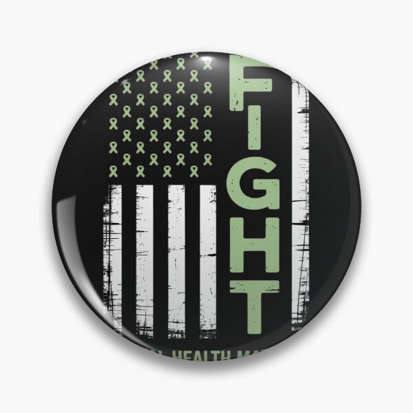 Item preview, Green American Flag USA Mental Health Matters designed and sold by Rackaam.
