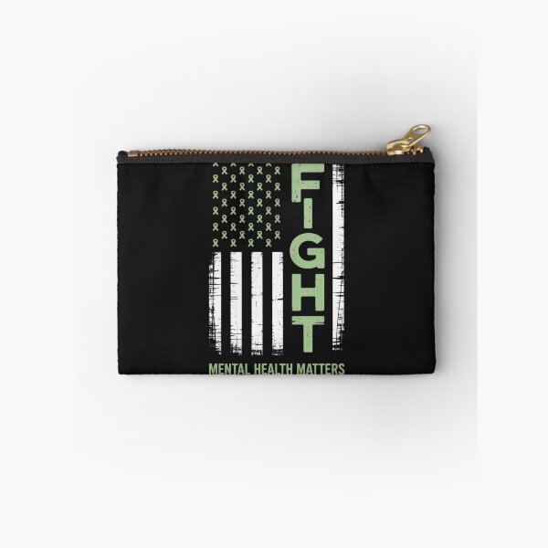 Item preview, Green American Flag USA Mental Health Matters designed and sold by Rackaam.