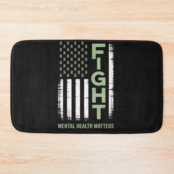 Item preview, Green American Flag USA Mental Health Matters designed and sold by Rackaam.