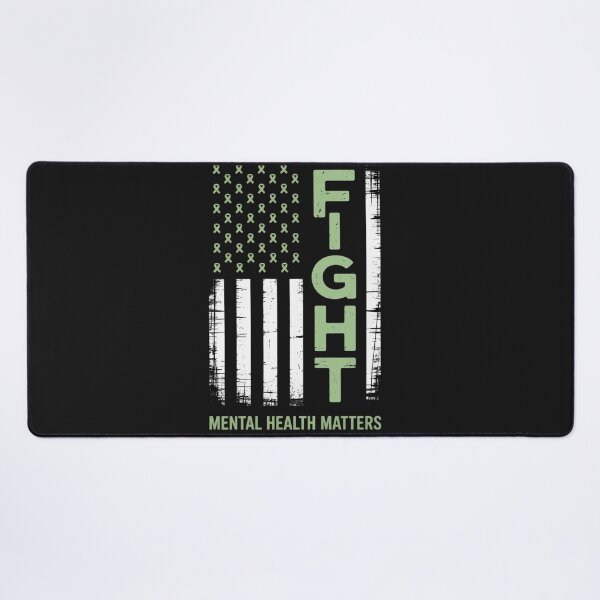 Item preview, Green American Flag USA Mental Health Matters designed and sold by Rackaam.