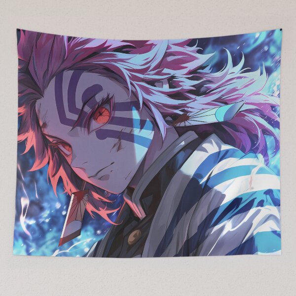 Item preview, Akaza Demon Slayer Anime Upper Rank Three Demon Fury designed and sold by Tokyonomad.