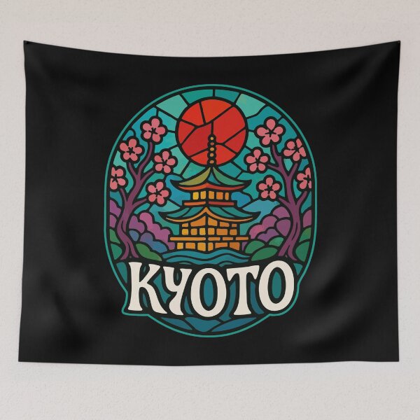 Item preview, Kyoto Japan Travel Stained Glass Art designed and sold by TomFrontierArt.