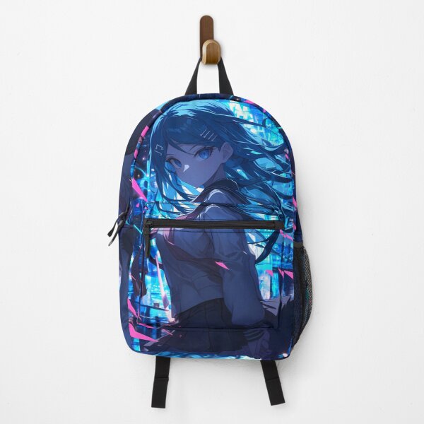 Item preview, Sayaka Maizono Danganronpa Anime Girl Digital City Neon Dream Mood designed and sold by Tokyonomad.
