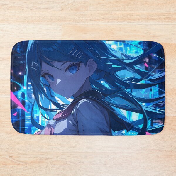 Item preview, Sayaka Maizono Danganronpa Anime Girl Digital City Neon Dream Mood designed and sold by Tokyonomad.