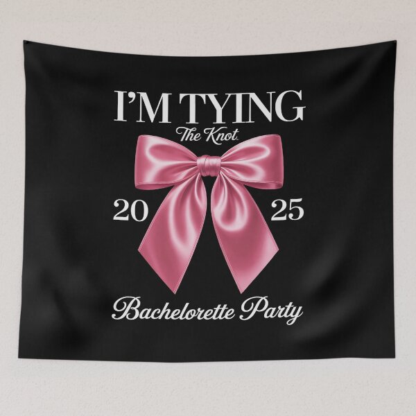 Item preview, I'm Typing The Knot Coquette Bow Bachelorette Bride Squad designed and sold by ProudForFunny.