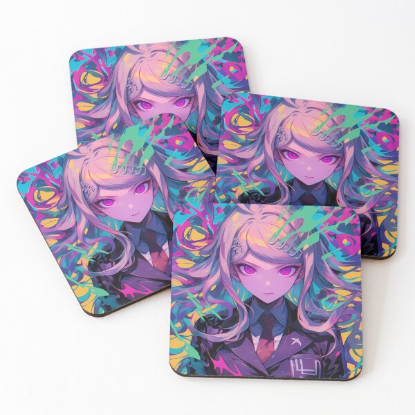 Item preview, Kaede Akamatsu Danganronpa Anime Girl Psychedelic Color Burst Energy designed and sold by Tokyonomad.