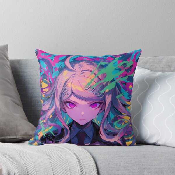 Item preview, Kaede Akamatsu Danganronpa Anime Girl Psychedelic Color Burst Energy designed and sold by Tokyonomad.