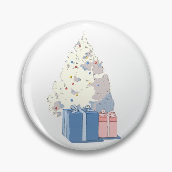 Item preview, Aesthetic White Minimalist Christmas Tree - Modern Holiday Gift Boxes Art designed and sold by morimist.