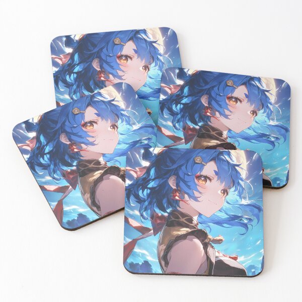 Item preview, Xiangling Genshin Impact Anime Girl Moonlight Fire Chef Waifu Liyue Spirit designed and sold by Tokyonomad.