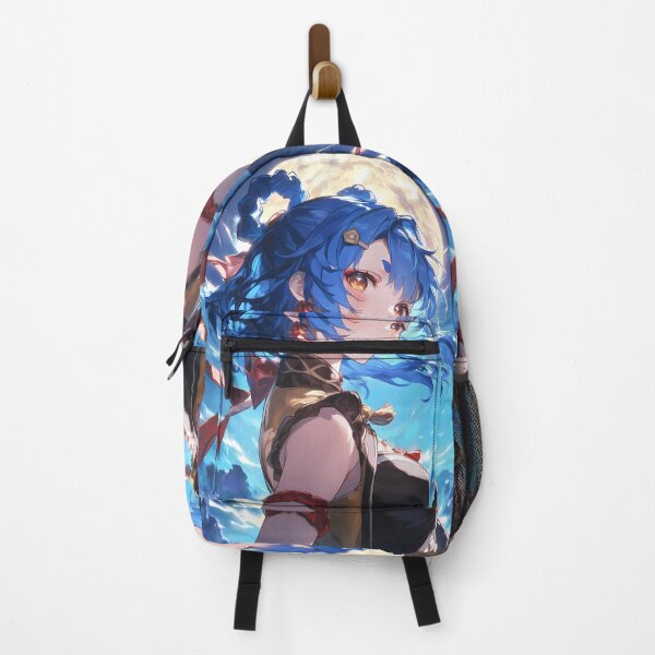 Item preview, Xiangling Genshin Impact Anime Girl Moonlight Fire Chef Waifu Liyue Spirit designed and sold by Tokyonomad.