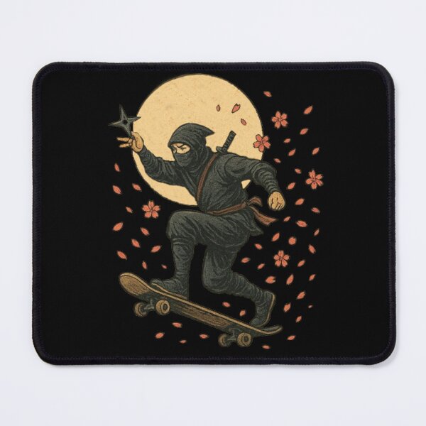 Item preview, The Ninja SkateBoarder designed and sold by maaameee.