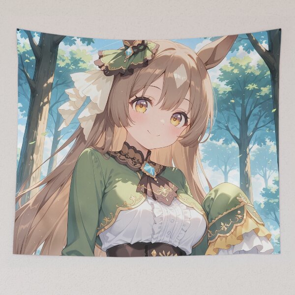 Item preview, Satono Diamond Uma Musume Pretty Derby Graceful Forest Green Dress designed and sold by Tokyonomad.