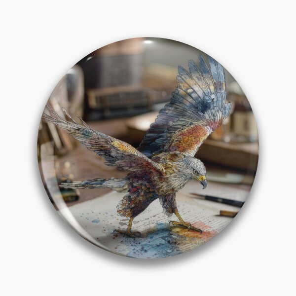 Item preview, Pen and Watercolor Eagle Spreads It's Wings designed and sold by Tridentulus.
