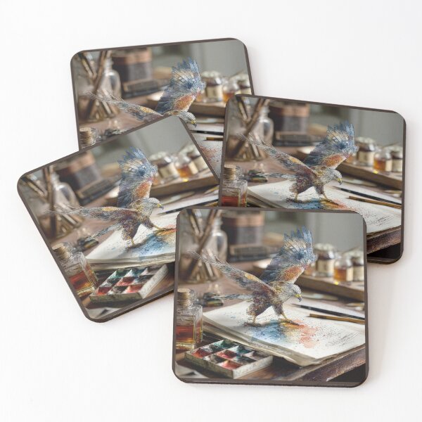 Item preview, Pen and Watercolor Eagle Spreads It's Wings designed and sold by Tridentulus.