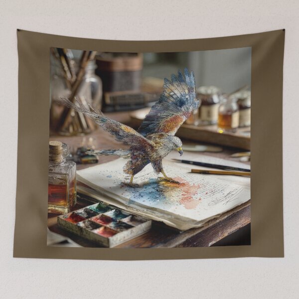 Item preview, Pen and Watercolor Eagle Spreads It's Wings designed and sold by Tridentulus.