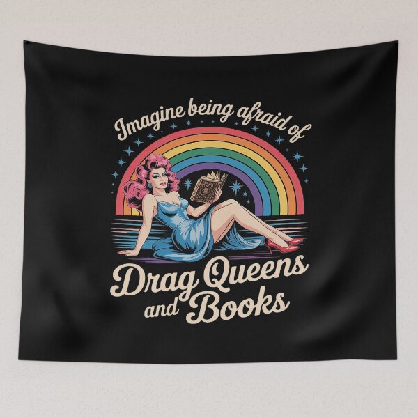 Item preview, Imagine Being Afraid Of Drag Queens And Books 12 designed and sold by ProudForFunny.