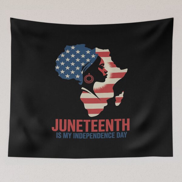 Item preview, Juneteenth Is My Independence Black Girl African July 4th  designed and sold by catsdothingz.