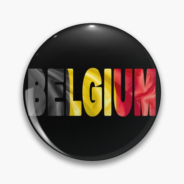 Item preview, BELGIUM - Flag Flying in Wind cut to Letters Souvenir Sticker Shirt designed and sold by Adam Gormley.