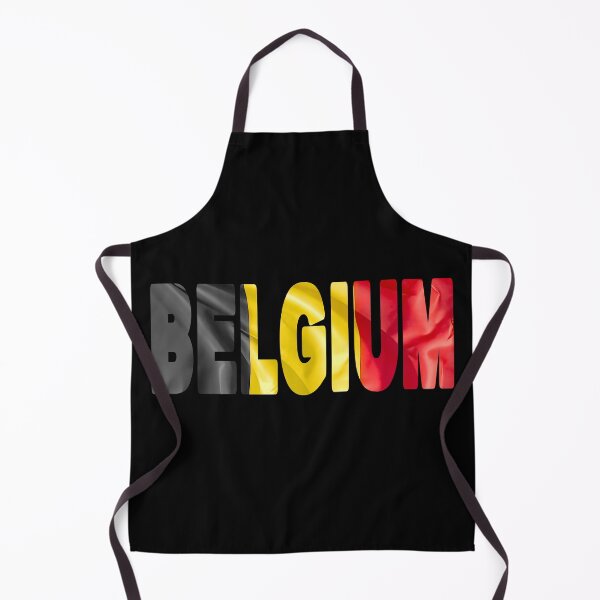 Item preview, BELGIUM - Flag Flying in Wind cut to Letters Souvenir Sticker Shirt designed and sold by Adam Gormley.