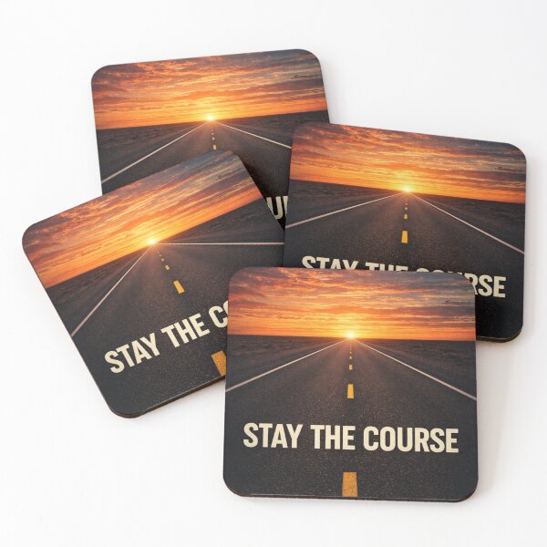 Item preview, Stay The Course – Minimal Road Motivation Design designed and sold by NomadUSArt.