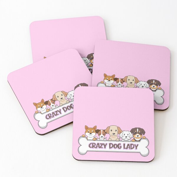 Item preview, Crazy Dog Lady – Cute Dog Mom Cartoon Illustration designed and sold by SimplyJasper.