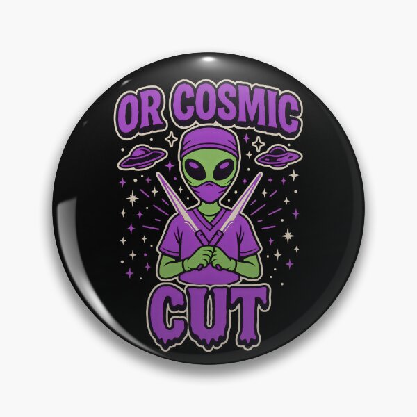 Item preview, OR Cosmic Cut – Alien Scrub Tech Surgeon Sci-Fi Design designed and sold by ClinicalHubs.