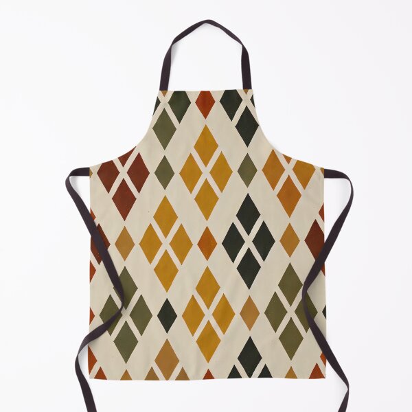 Item preview, Autumn Harlequin Diamond Pattern Warm Geometric Art Print designed and sold by PinUpPizzazz.