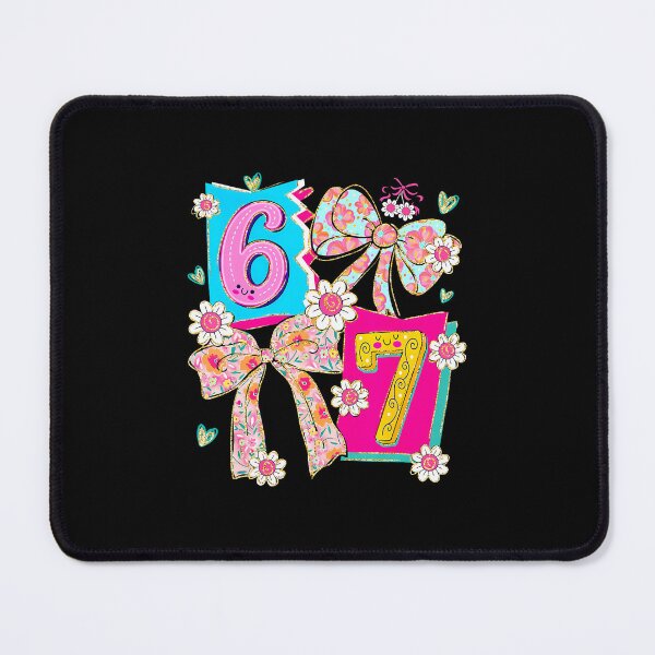 Item preview, 67 Coquette Floral Bow Funny Six Seven 6 7 Meme Girly designed and sold by vaharisanic.