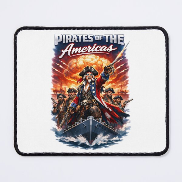 Item preview, Pirates of the Americas Political Satire Art designed and sold by Victor Shadehorn.