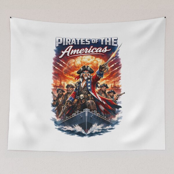Item preview, Pirates of the Americas Political Satire Art designed and sold by Victor Shadehorn.