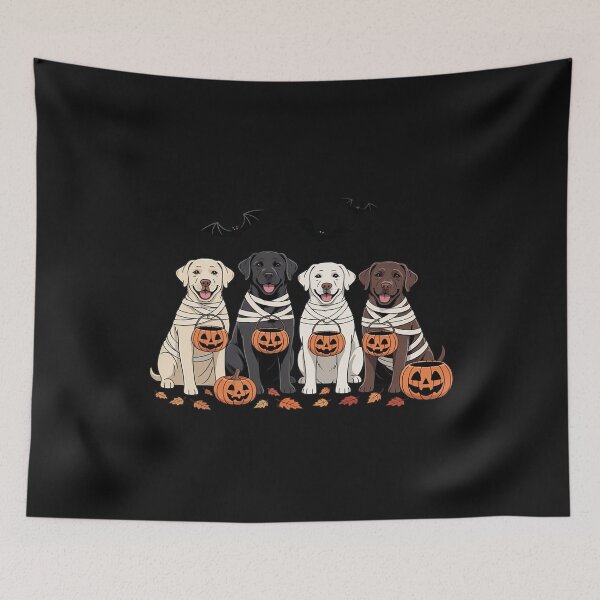 Item preview, Halloween Dog Labrador Retriever Ghost Dogs designed and sold by Rackaam.