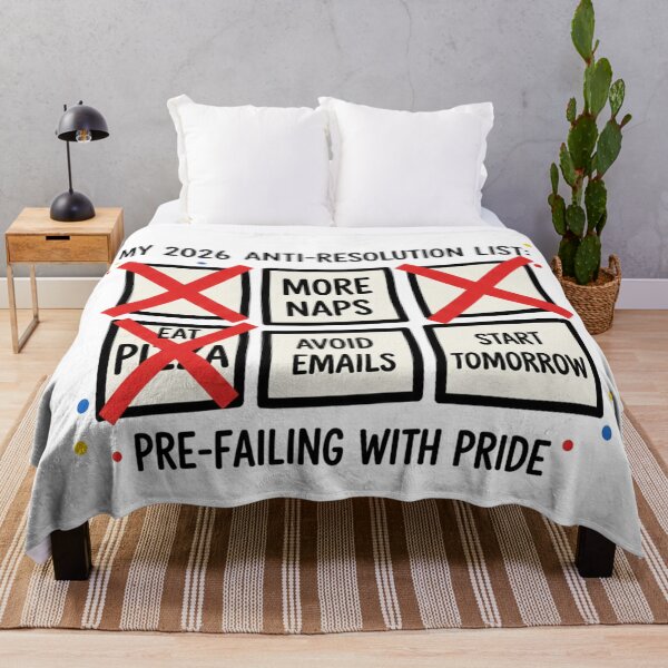 Item preview, My 2026 Anti-Resolution List: Pre-Failing With Pride - Funny New Year Goals designed and sold by Nordic Echo.