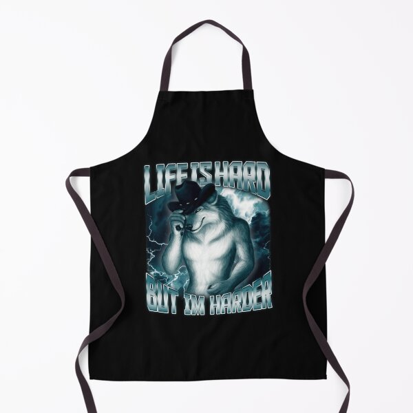 Item preview, Life Is Hard But Im Harder Alpha Wolf Cringe designed and sold by bngfx.