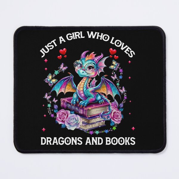 Item preview, Cute Book Dragon Girl Fantasy Tee designed and sold by LarryMBrown.